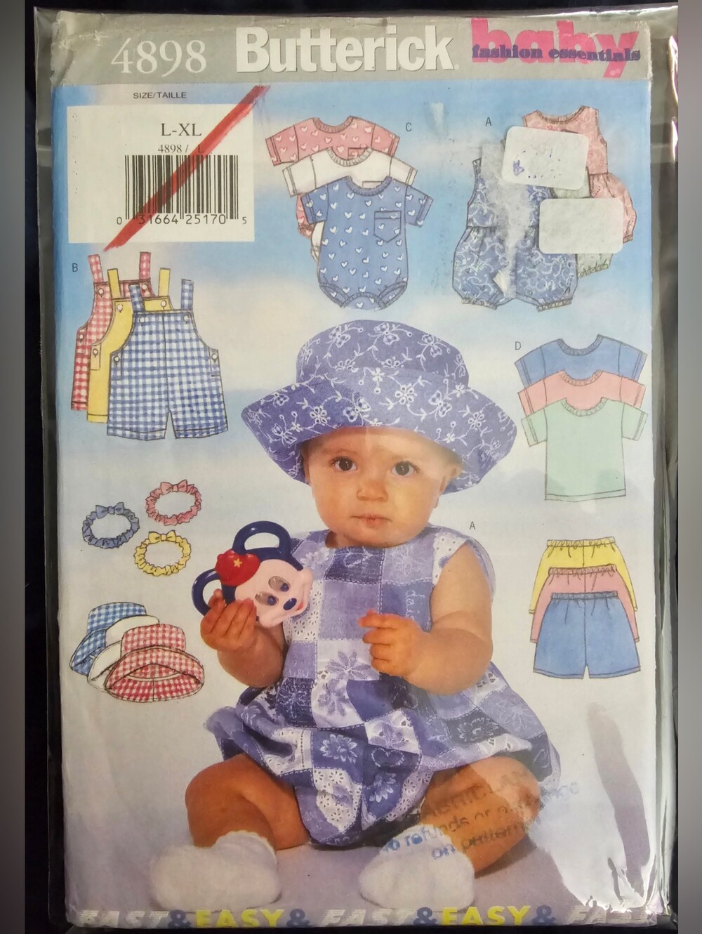 4898 Butterick Baby Clothes Sewing Pattern